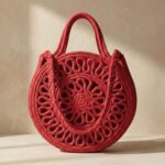 Red Jute Rope Bag
